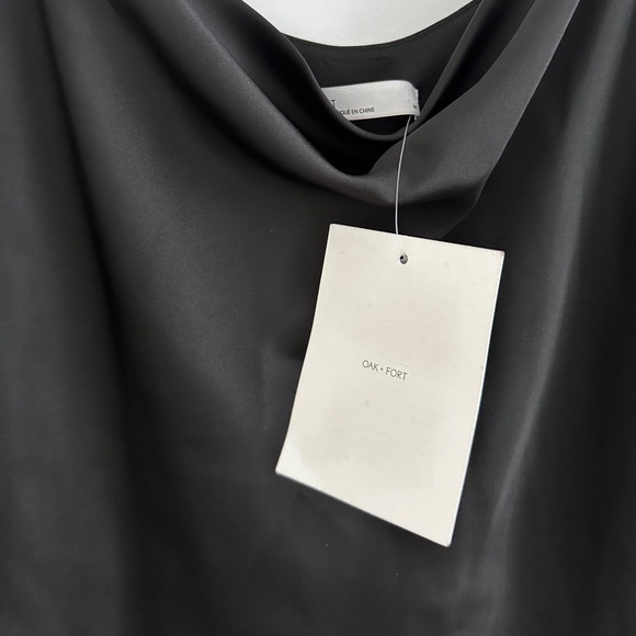 Oak + Fort Black Cowl Neck Cami - size M - NWT - Picture 3 of 7